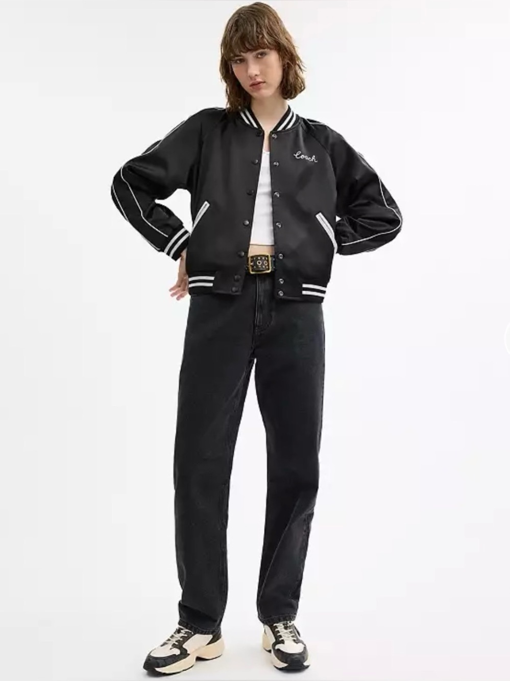 🆕 Coach Reversible Signature Souvenir Varsity Jacket